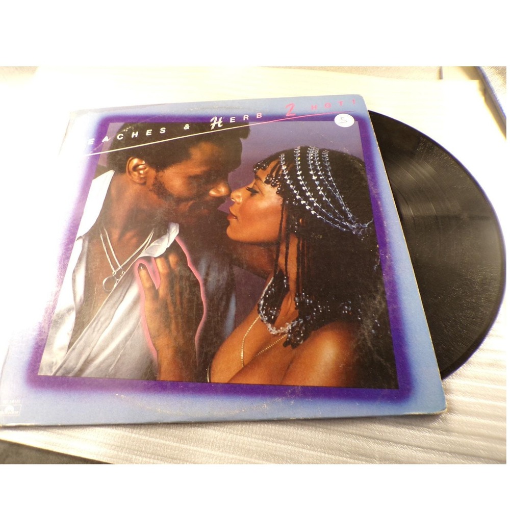 Peaches & Herb 2 Hot! Vinyl LP Record 1978 Polydor PD-1-6172 Reunited Disco Soul